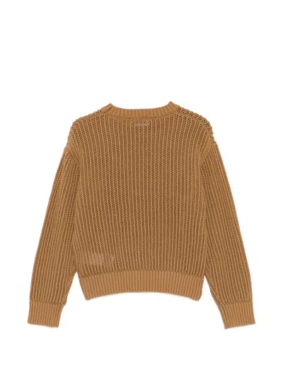 Dsquared2 Appliqué-patch Sweater In Brown