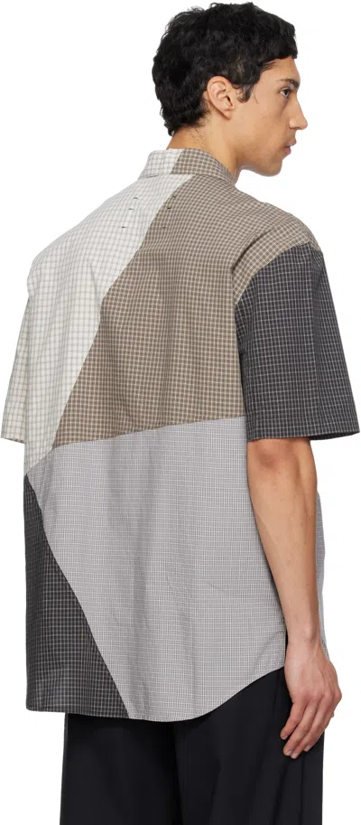 Song For The Mute Pachecked-pattern Shirt In Multi