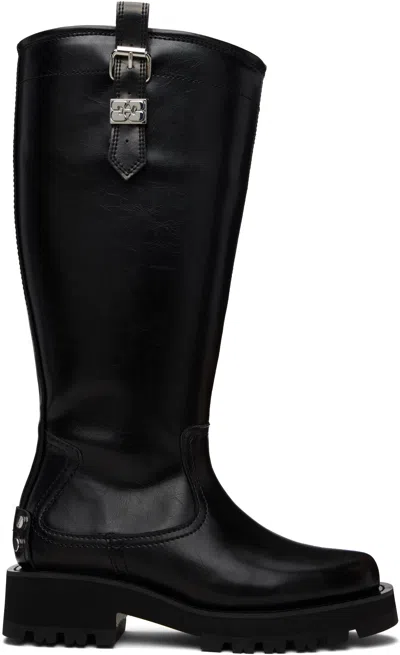 Ganni Studs Boot In Black