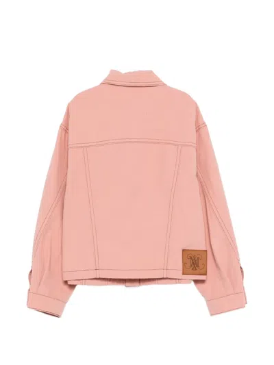 Max & Co Pocket Button Jacket In Brown