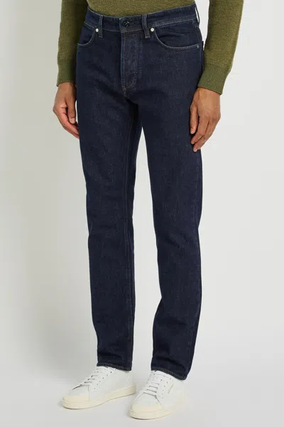 Stone Island Regular-straight-fit Five-pocket Jeans With Rinsed Finish In Blue