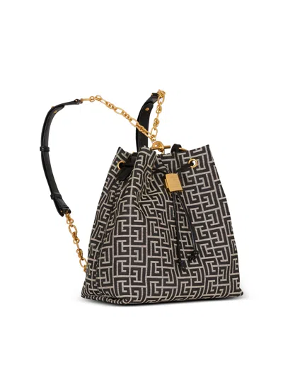 Balmain Brunello Cucinelli Openwork Knit Top With Sequins In Multi