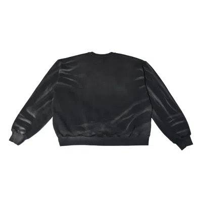 Alexander Wang Logo Embossed Ribbed Pullover Sweater Black In Multi