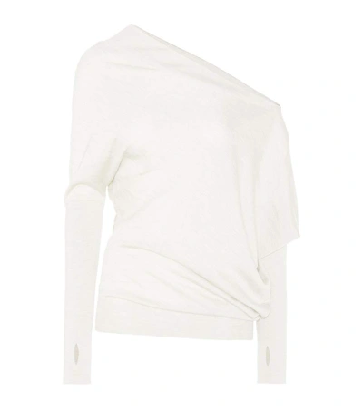 Tom Ford Cashmere And Silk Sweater In Chalk