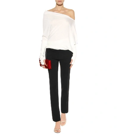 Shop Tom Ford Cashmere And Silk Sweater In Chalk