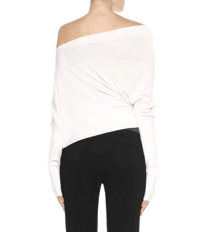 Shop Tom Ford Cashmere And Silk Sweater In Chalk