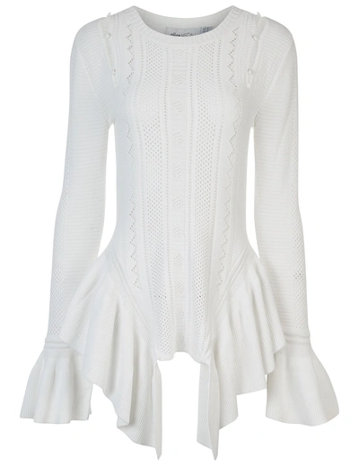 Alice Mccall White Knitted Peggy Sue Top