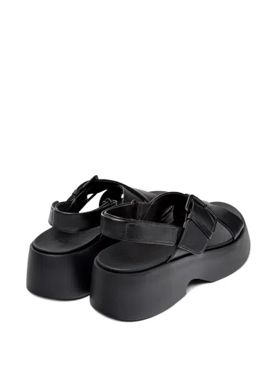 Camper Tasha X-strap Platform Sandal In Black