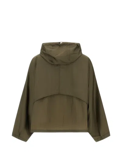 Herno Military Green Sport Jacket With Hood In Green