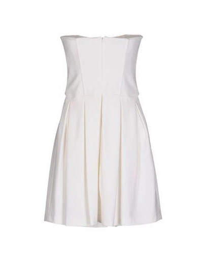 Shop Pinko Short Dress In Ivory