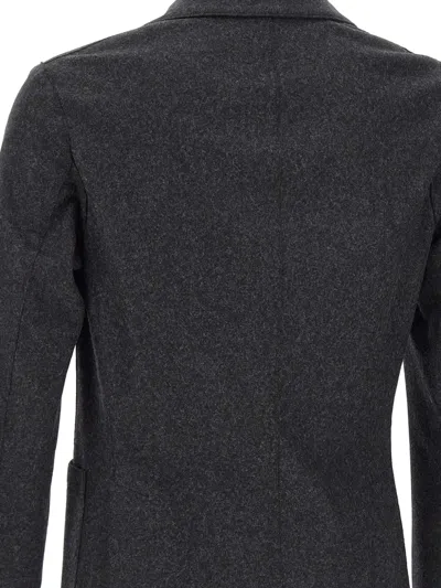 Eleventy Double-breasted Blazer In Black