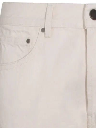 Lardini Button-fly Cotton Jeans In Neutral