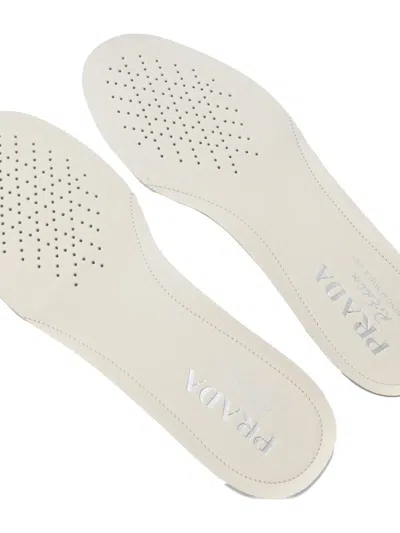 Pre-owned Prada Leather Sneakers In White