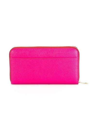 Shop Dolce & Gabbana Dauphine Long Wallet In Pink