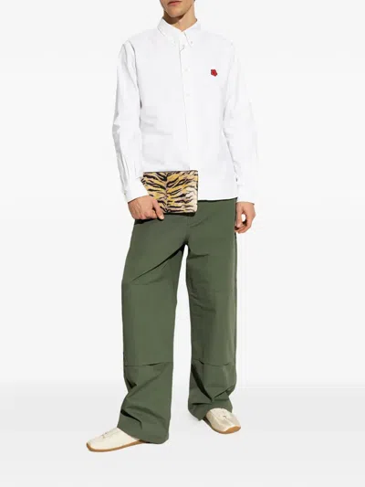 Kenzo Striker Sneaker Low Profile Pull Tab In Neutral