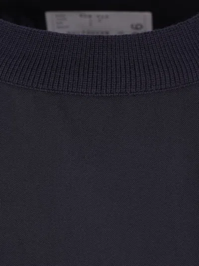 Sacai Flap-pocket T-shirt In Blue