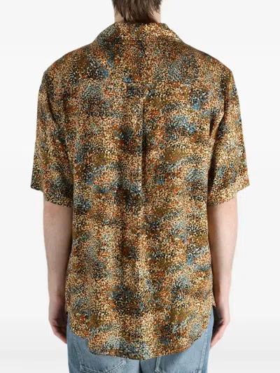 Saint Laurent Multicolor Viscose Pattern Shirt In Multi