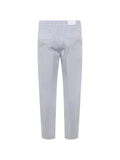 Eleventy Drawstring Cargo Trousers In White
