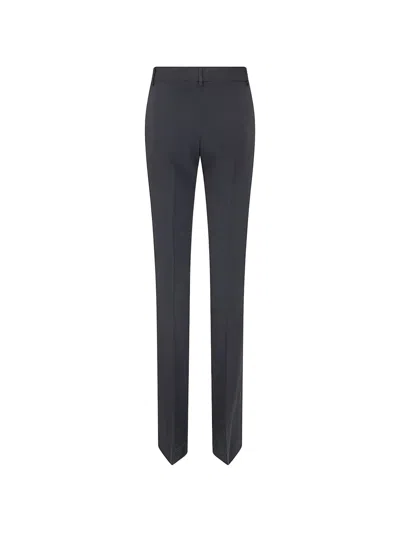 Ermanno Scervino Tailored Bootcut Trousers With Flared Hem And Refined Finish In Black