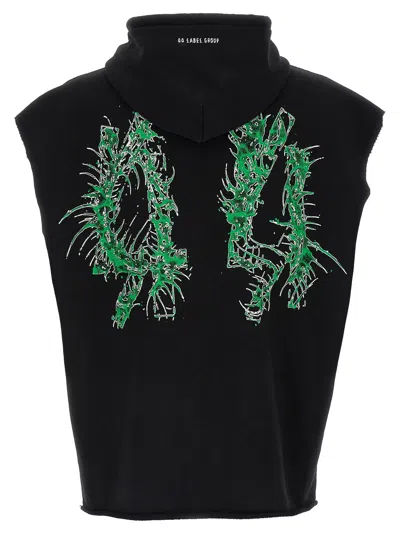 44 Label Centipede Sweatshirt Black In Black