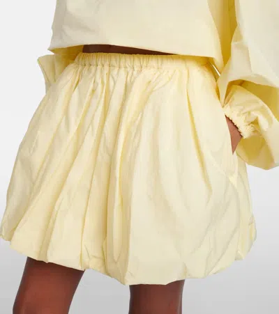 Patou Elasticated Bloomer Mini A-line Skirt In Neutral