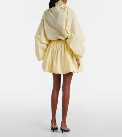 Patou Elasticated Bloomer Mini A-line Skirt In Neutral