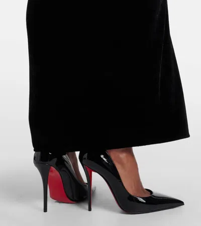 Christian Louboutin Women Miss Z 80 Patent Leather Pumps In Black