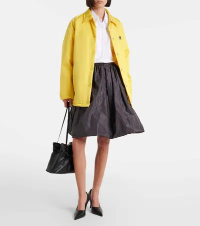 Prada Re-nylon Blouson Jacket In Yellow