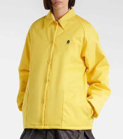 Prada Re-nylon Blouson Jacket In Yellow