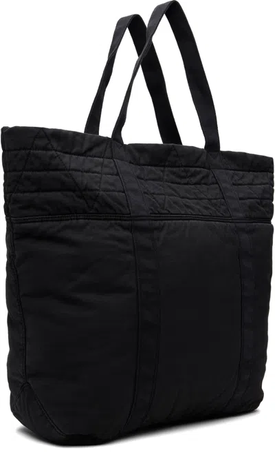 Visvim ブラック ラージ N.a.p. トートバッグ In Black