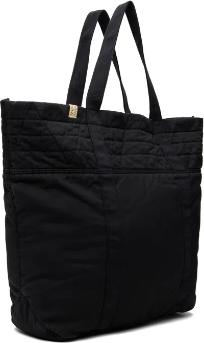 Visvim ブラック ラージ N.a.p. トートバッグ In Black