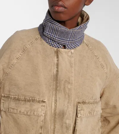 Loewe Denim Jacket In Brown