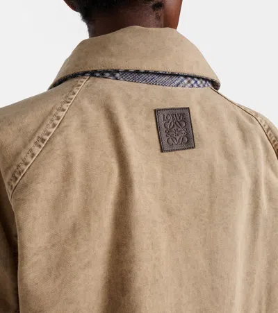 Loewe Denim Jacket In Brown