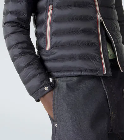 Moncler Daniel Short Down Jacket Black In Blue
