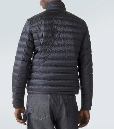 Moncler Daniel Short Down Jacket Black In Blue