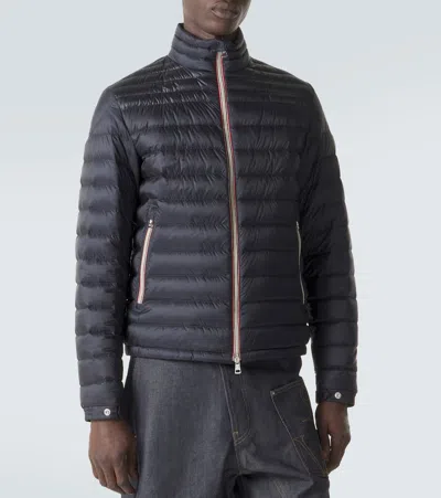 Moncler Daniel Short Down Jacket Black In Blue