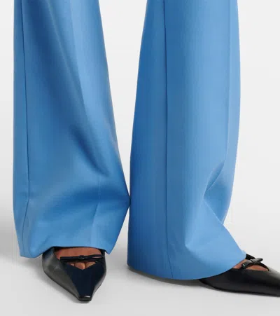 Veronica Beard High-waist Palazzo Pants In Blue