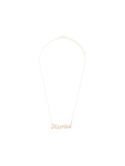 Shop True Rocks 'married' Necklace In Metallic