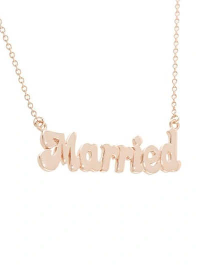 Shop True Rocks 'married' Necklace In Metallic