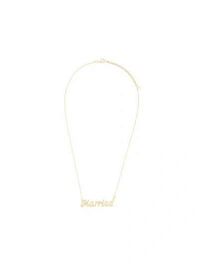 Shop True Rocks 'married' Necklace In Metallic