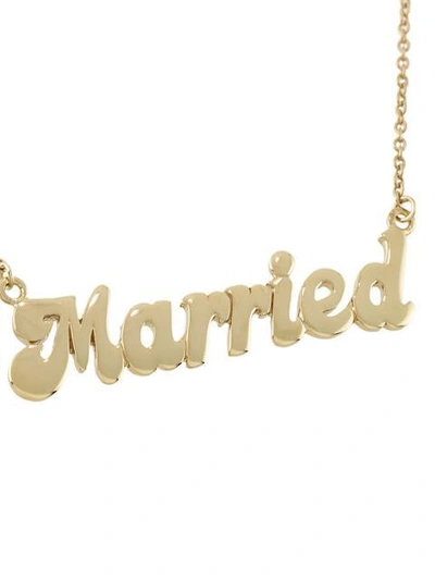 Shop True Rocks 'married' Necklace In Metallic