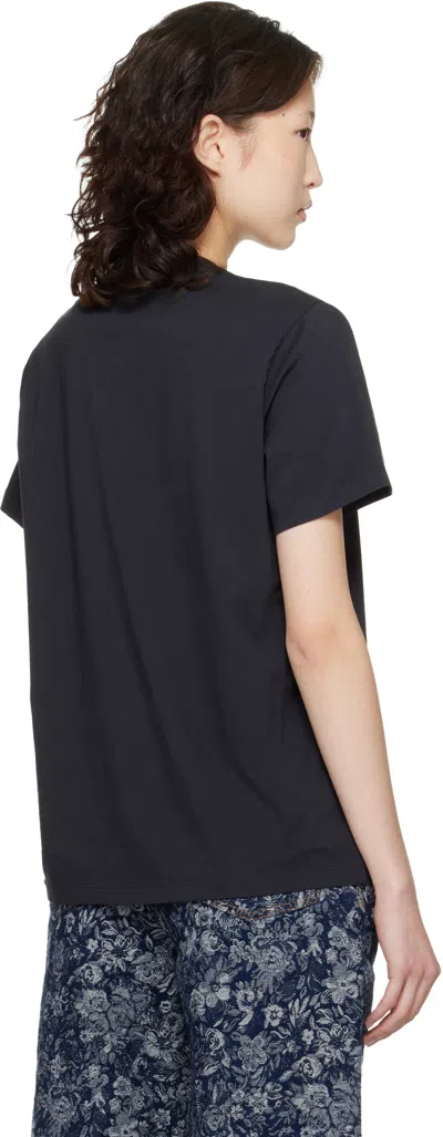 Ganni ブラック Basic Bear Comic Teddy コットンジャージ Tシャツ In Black