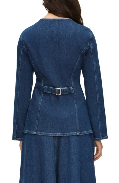 Aligne Daphne Denim Blazer In Blue