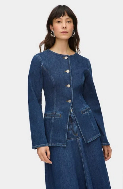 Aligne Daphne Denim Blazer In Blue