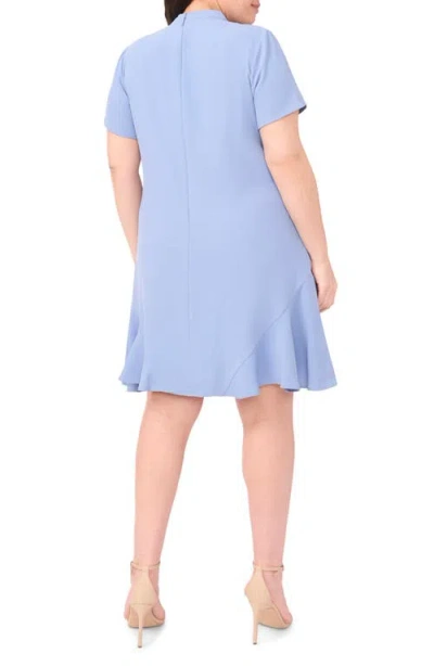 Cece Bow A-line Dress In Blue