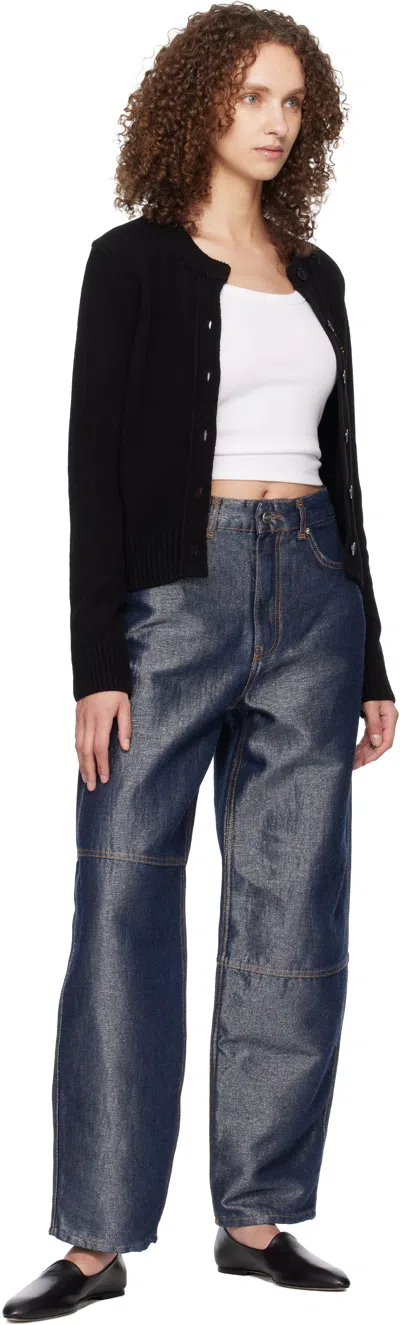 Ganni ブラック ウールミックス カーディガン In Black