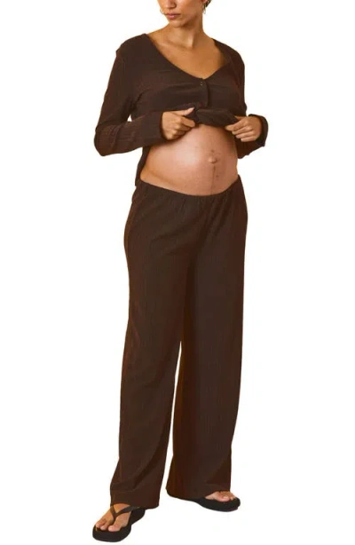 Hatch The Edan Pull On Pant In Brown