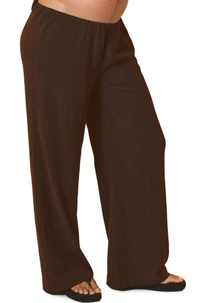 Hatch The Edan Pull On Pant In Brown