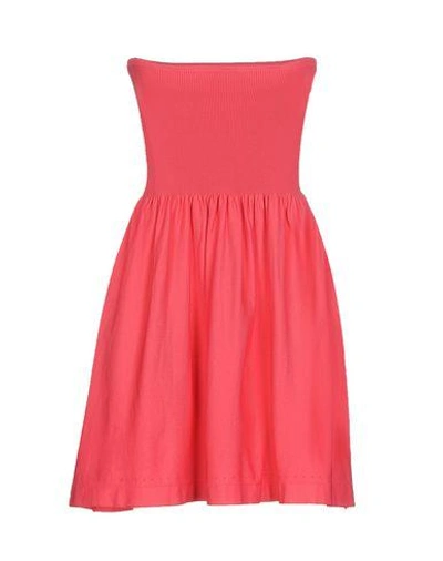 Shop Pinko Short Dress In コーラル