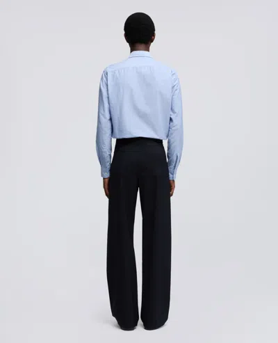 Aspesi Wool Canvas Trousers - Polyester In Black